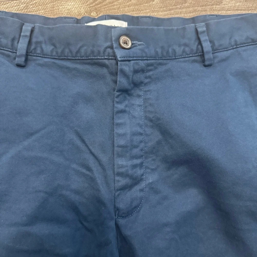 Peter Millar Crown Deep Blue Shorts Pima Cotton ME0B05 Mens Sz. 35